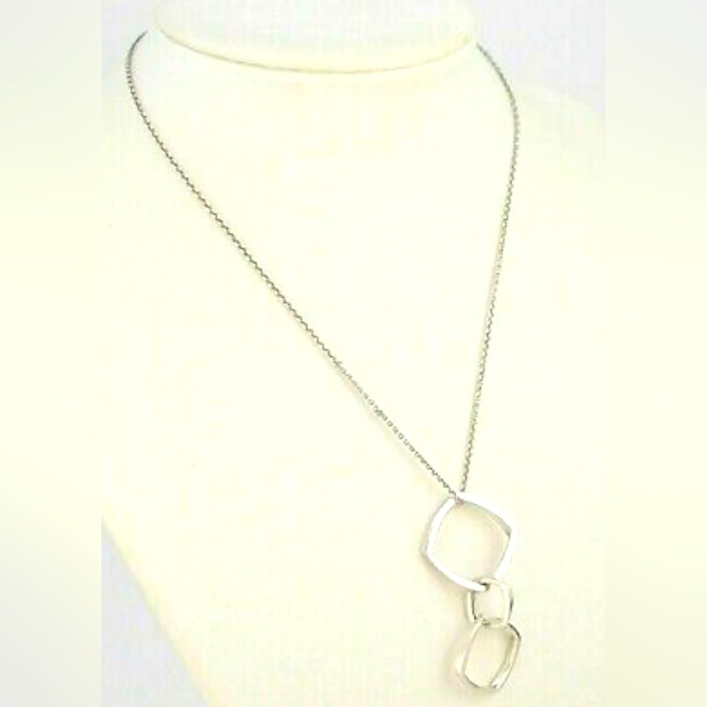Tiffany & Co Gehry Triple Torque Drop Dangle Dangling Necklace Pendant Gift Art